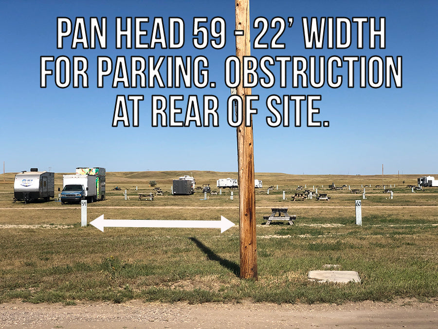 2026 Pan Head RV Park - PULL THROUGH (40 x 120)  Sites 1 - 72