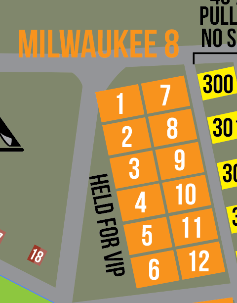2026 Milwaukee 8 RV Sites 1 - 12